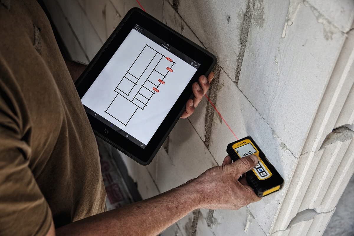 STABILA Dalmierz Laserowy Bluetooth 50m IP54 Z Bateriami — miniatura 2
