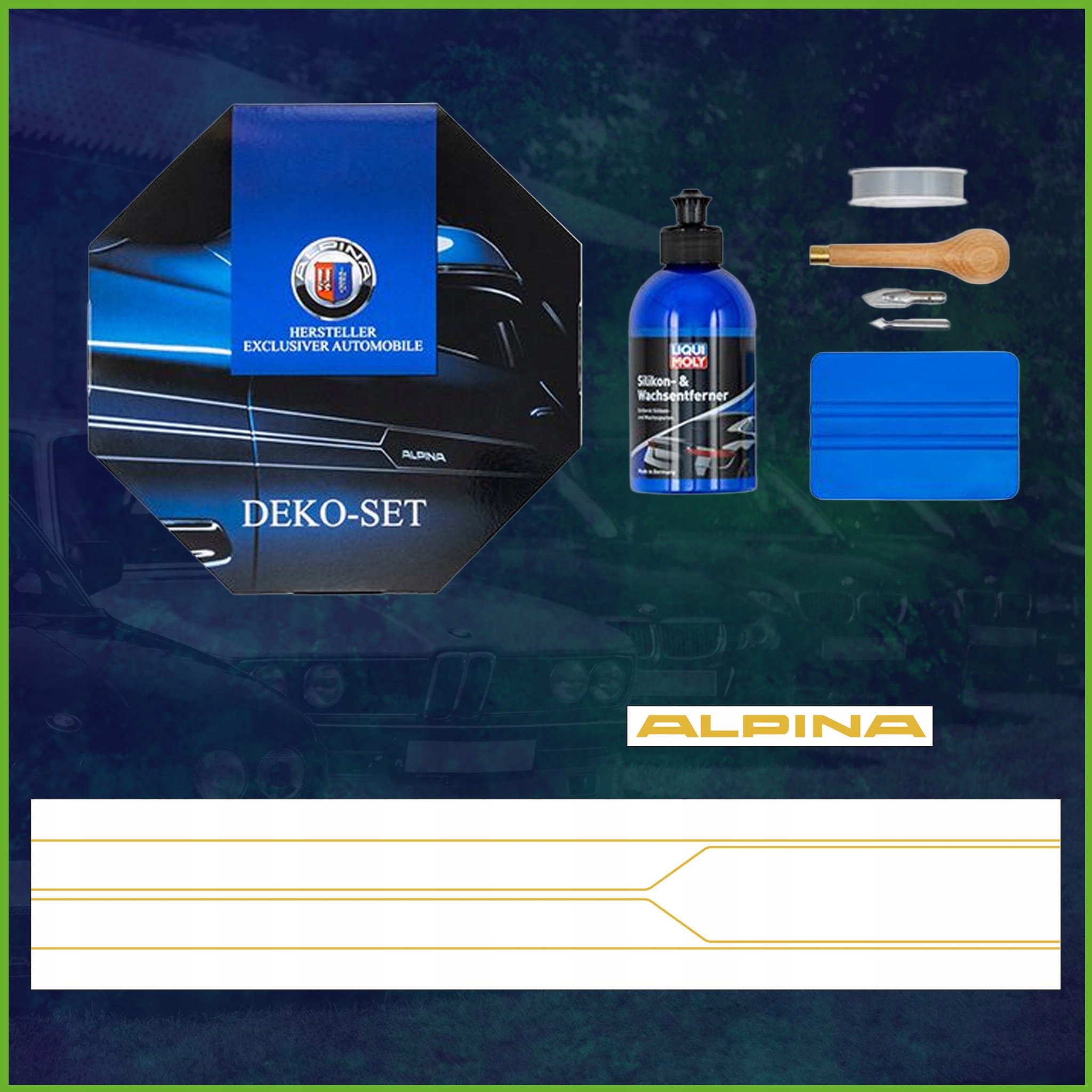 Zlatý dekoratívny set Alpina – Bmw radu 3 G20/G21