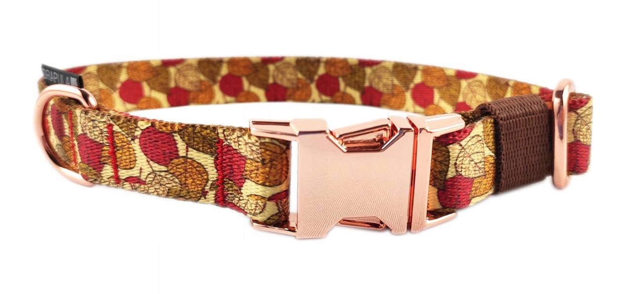 

Piękna Mocna obroża drapula 40-60cm M/L Gold