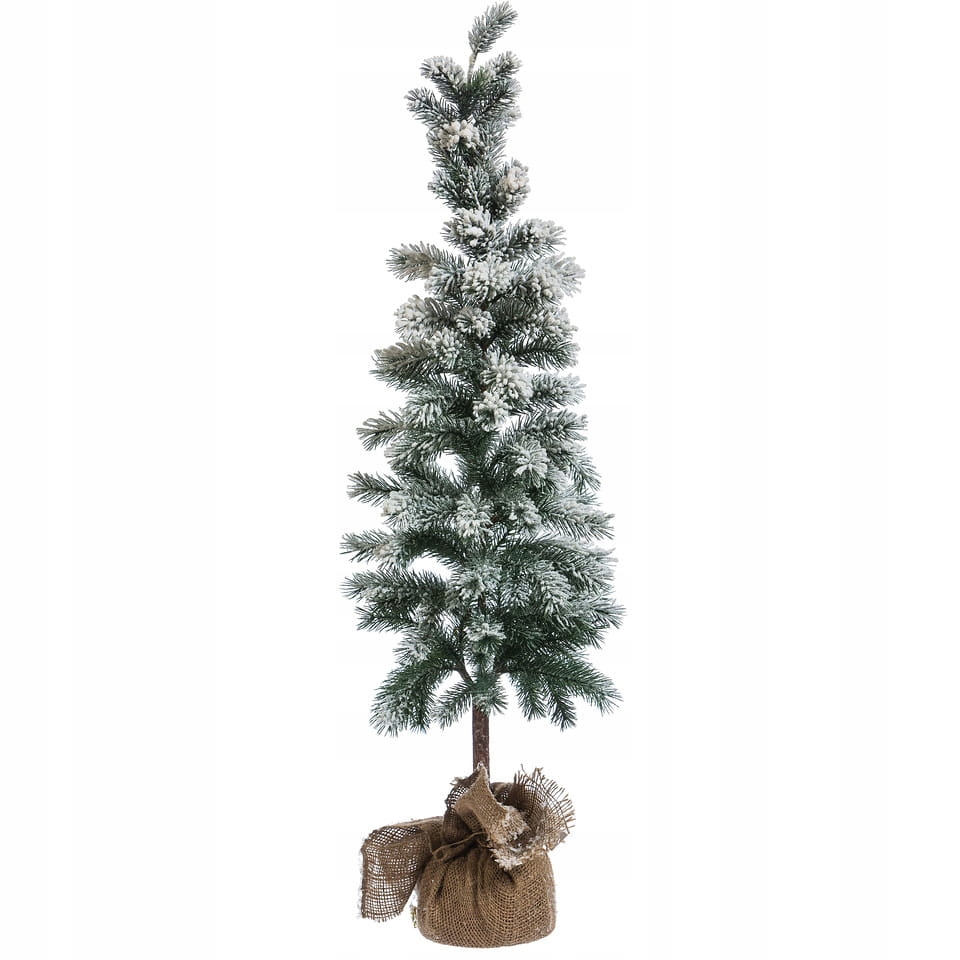 

Choinka worek jutowy ośnieżona 90 cm