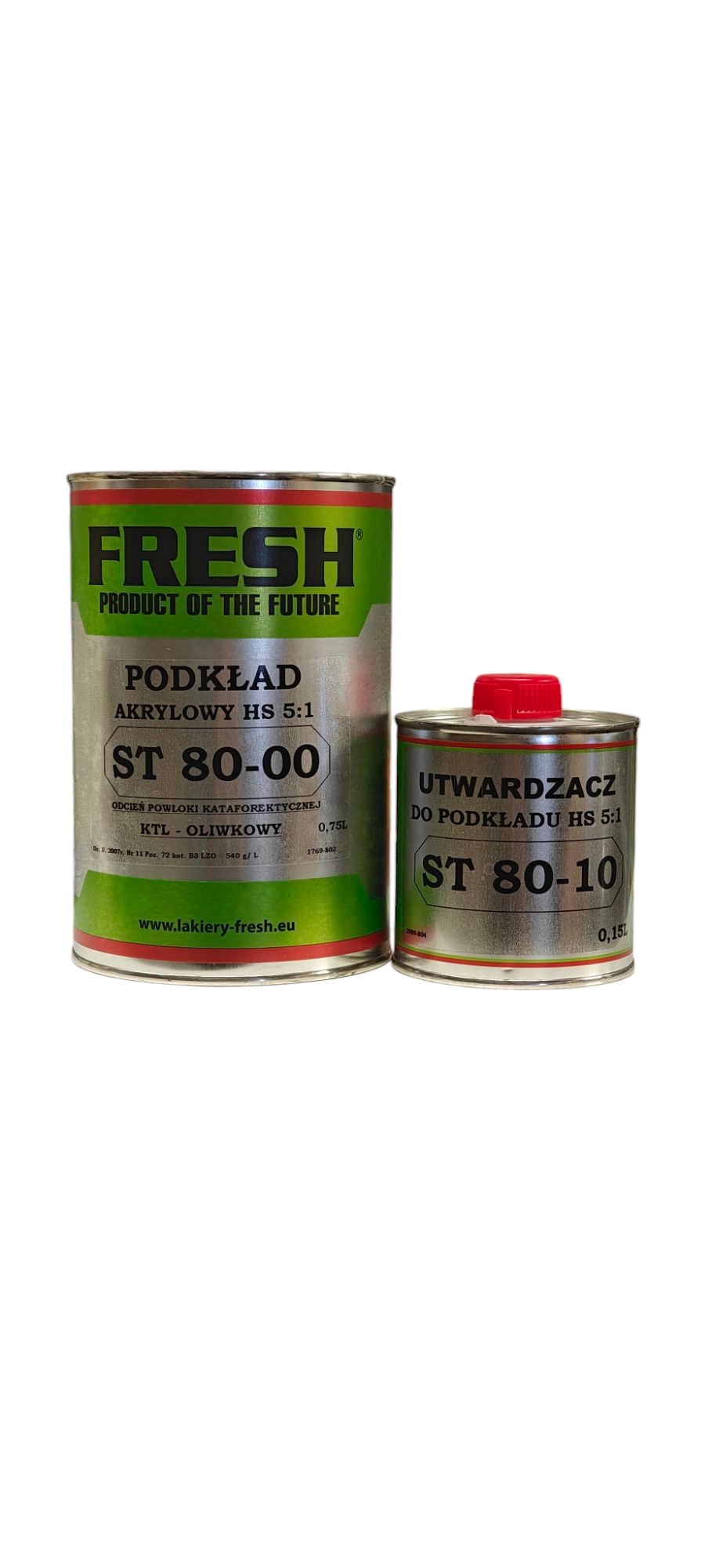 FRESH-Podkład Akrylowy Hs 5:1 0,75L 0,15L kolor Ktl fabryczny (oliwkowy)