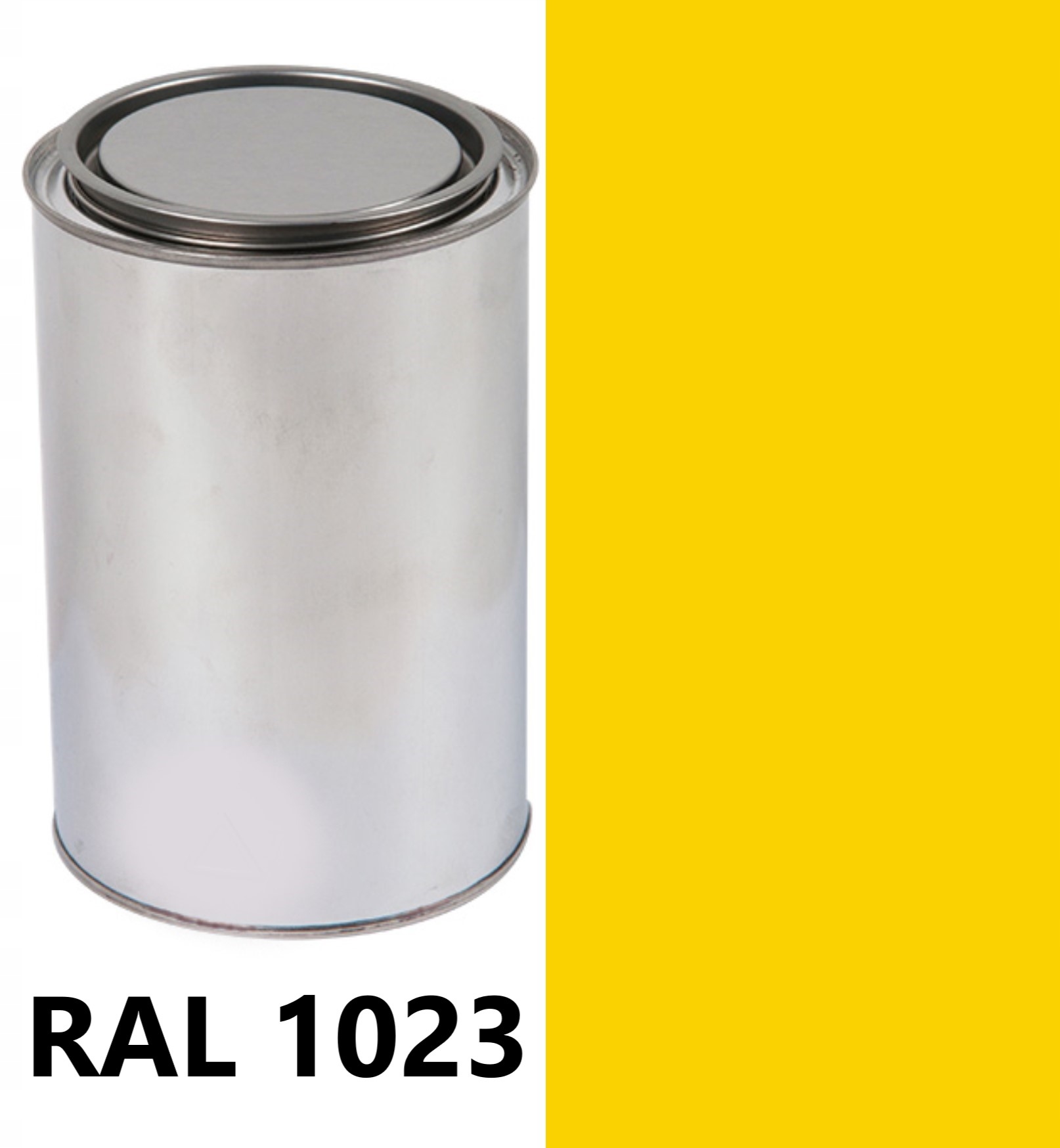 RAL 1023 ŻÓŁTY PÓŁMAT POLIURETAN AKRYL FARBA LAKIER IZOCYJANIANOWY 3:1 1L