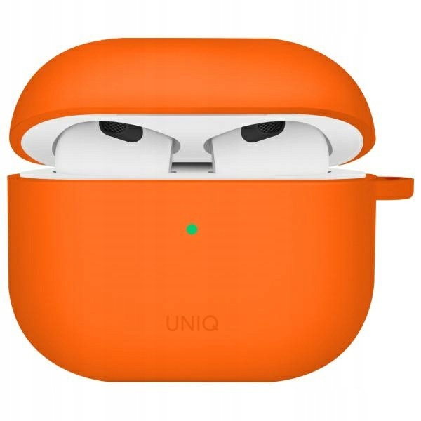 Uniq etui Nexo AirPods 4 Ear Hooks Silicone pomarańczowy/volt orange