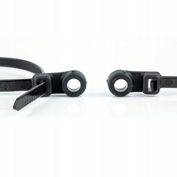 OPASKI ZACISKOWE 370 x 7,6mm Z OTWOREM OPAK.100SZT