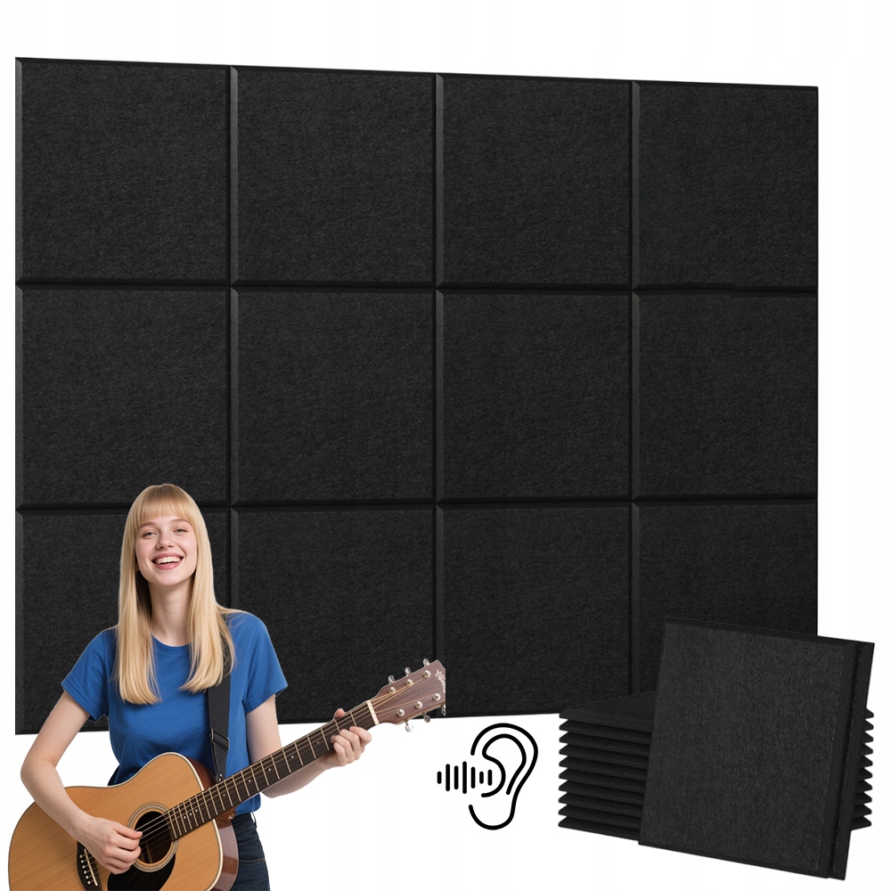 Samolepicí Protihlukové Panely Lepené Na Dlaždice, Dřevo A Tapety