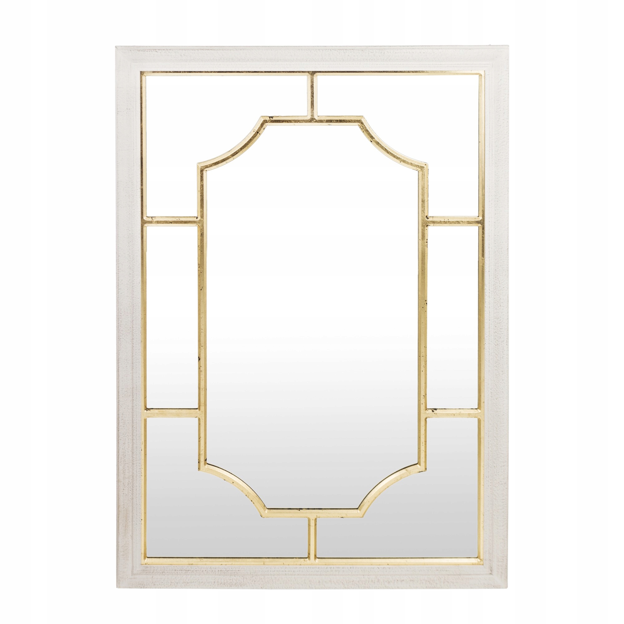 Veľké zrkadlo Okiennica Ecru Zlaté Nástenná Dekorácia