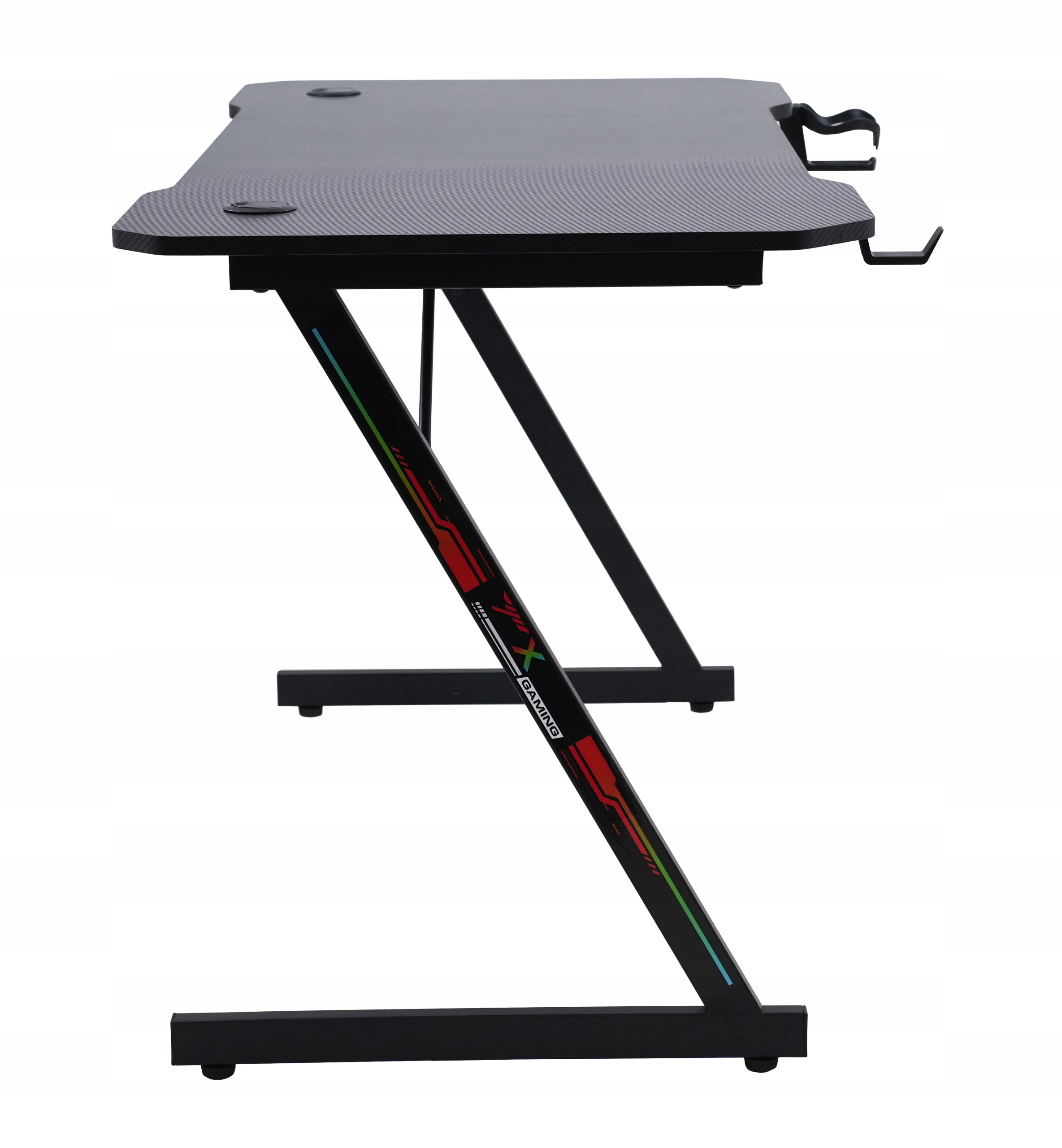 Herní Stůl počítačový stůl pro hráče, držák na hrnek a sluchátka