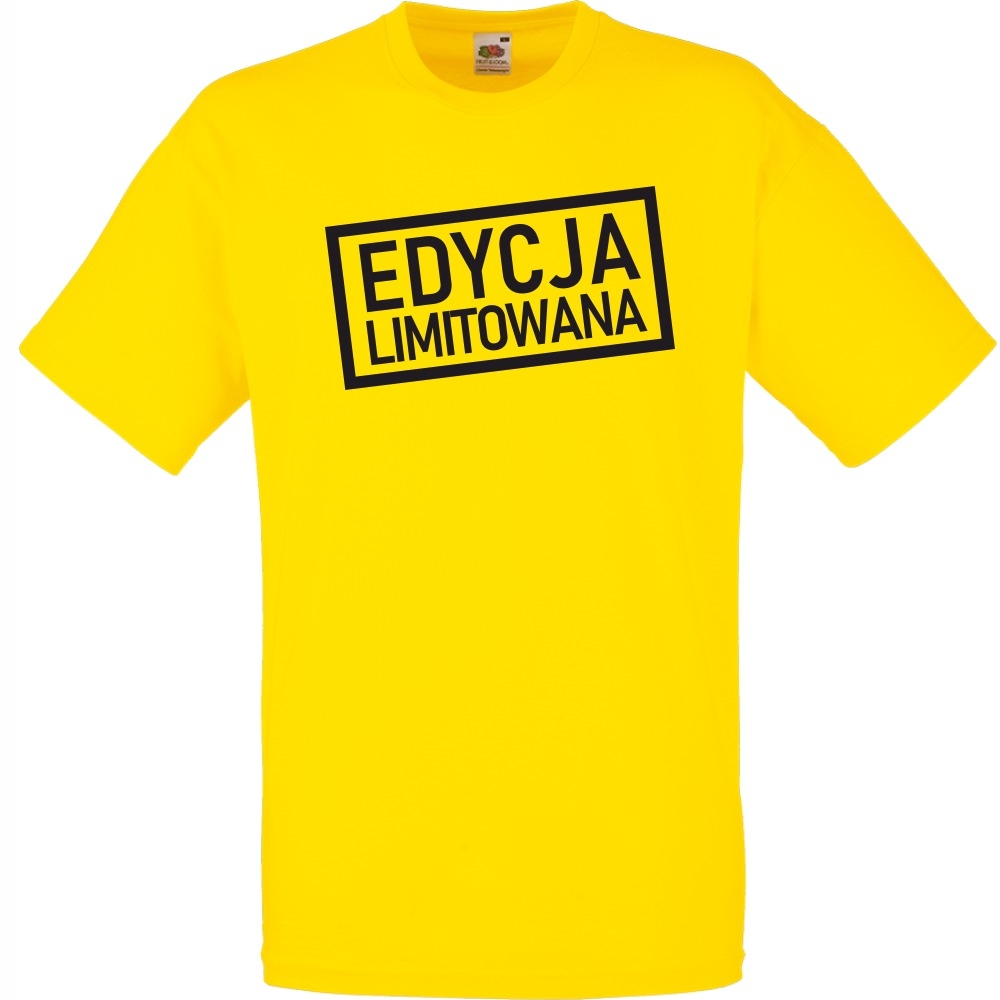 

Koszulka zabawna edycja limitowana S żółta jaskraw