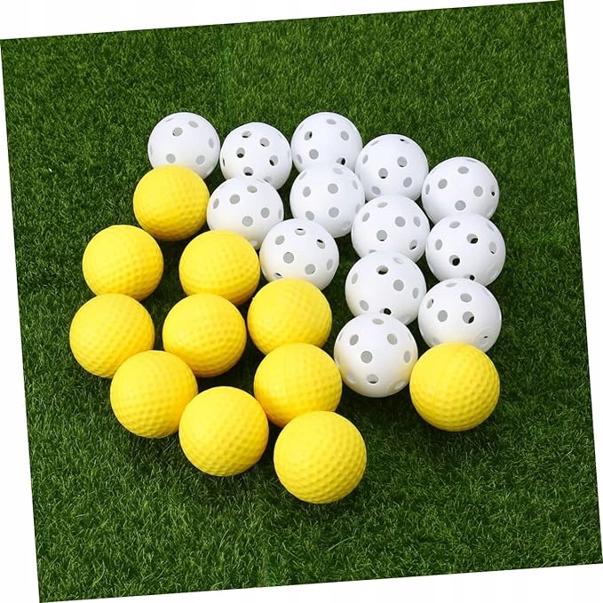 PIŁKI TRENINGOWE DO GOLFA PIŁECZKI 32 szt. PLASTIKOWE i PIANKOWE zestaw