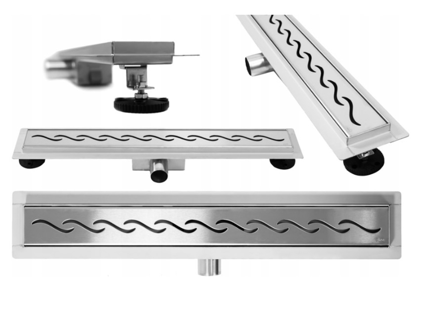 Lineárny odtok Nízky 80 cm Balneo Decor Next Wave