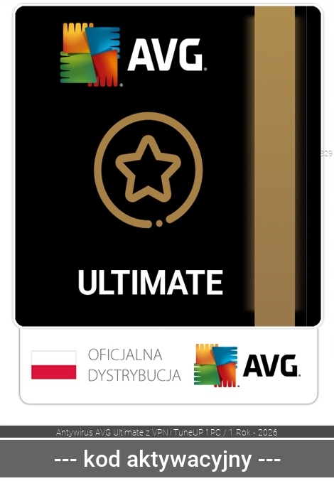 AVG Antywirus AVG Ultimate 2026 1 st. / 12 miesięcy ESD