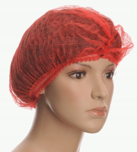 

Czepek jednorazowy włókninowy Clip czerwony