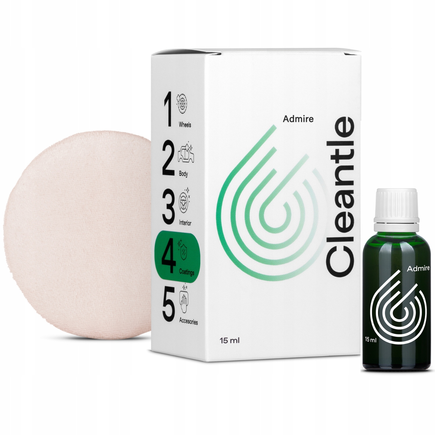 Cleantle Admire Uv 15ml Povlak s přídavkem uhlíkových nanotrubiček