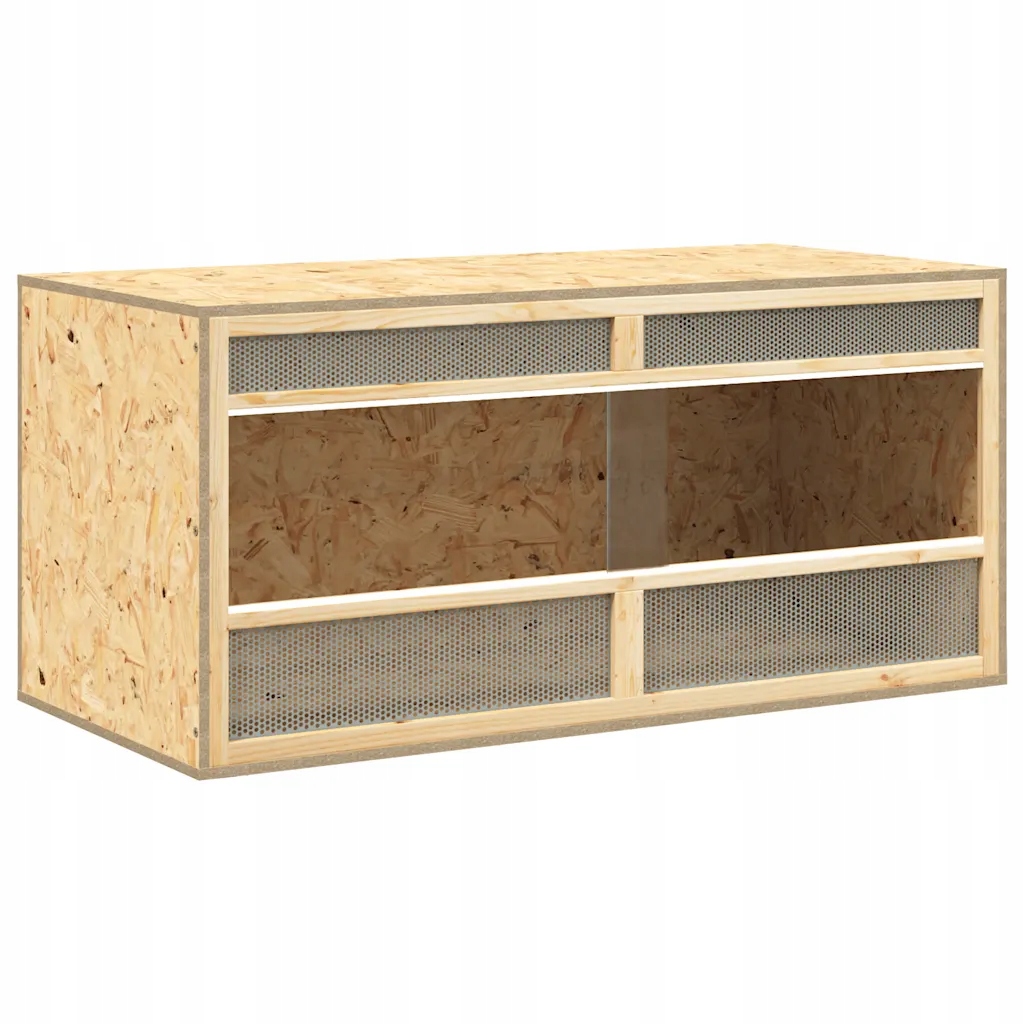 Levně Terárium pro plazy z dřevěného materiálu a skla 100 x 47 x 47 cm