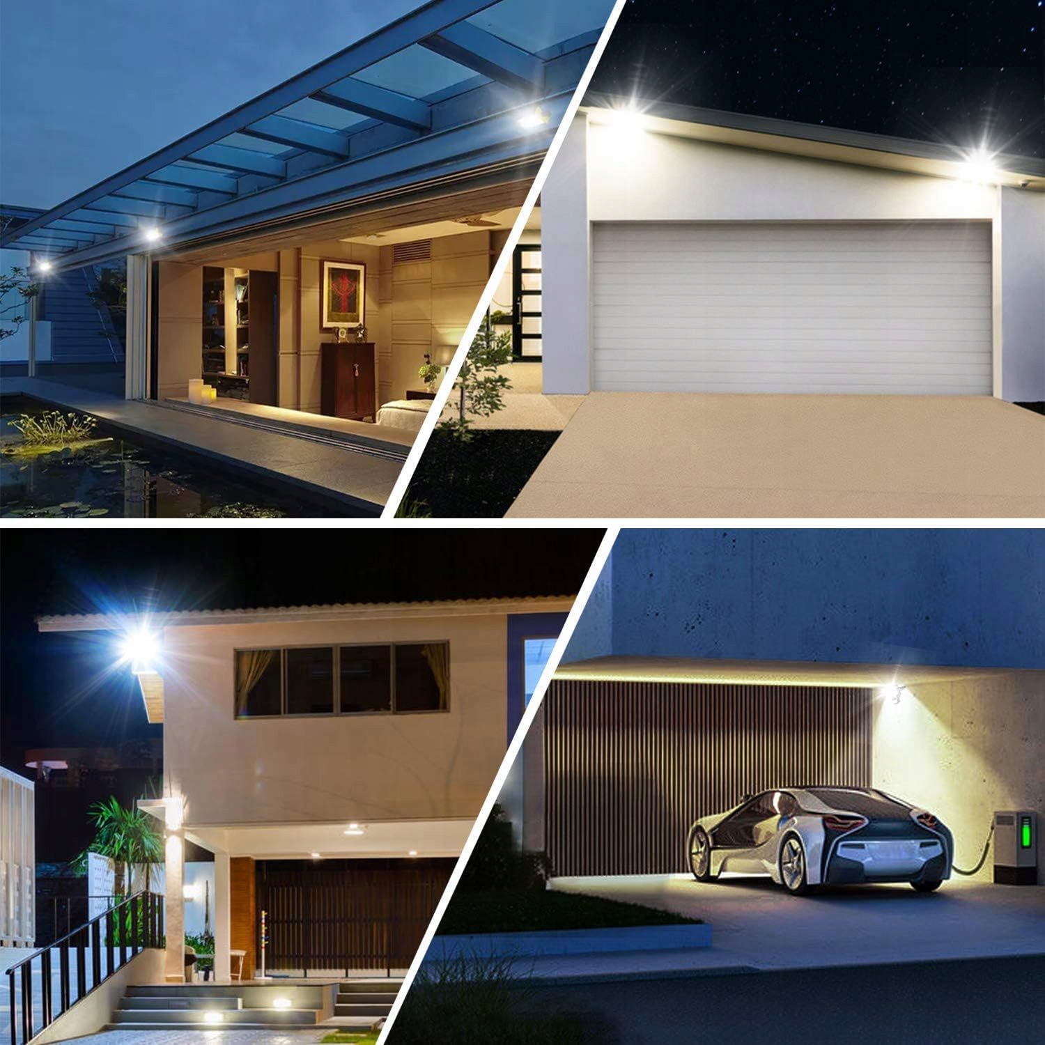 CLY 60W LED Reflektor z Czujnikiem Ruchu 5200LM 6500K IP66 Wodoodporny — miniatura 8