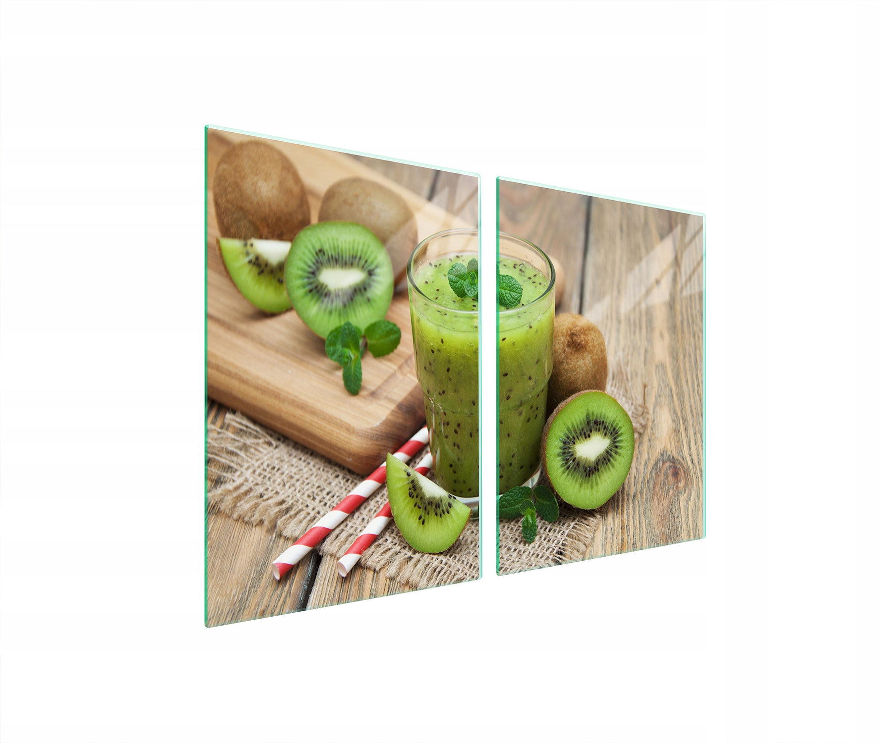 Skleněná Ochranná Deska Do Kuchyně 2x45x52 Kiwi Tvrzené Sklo