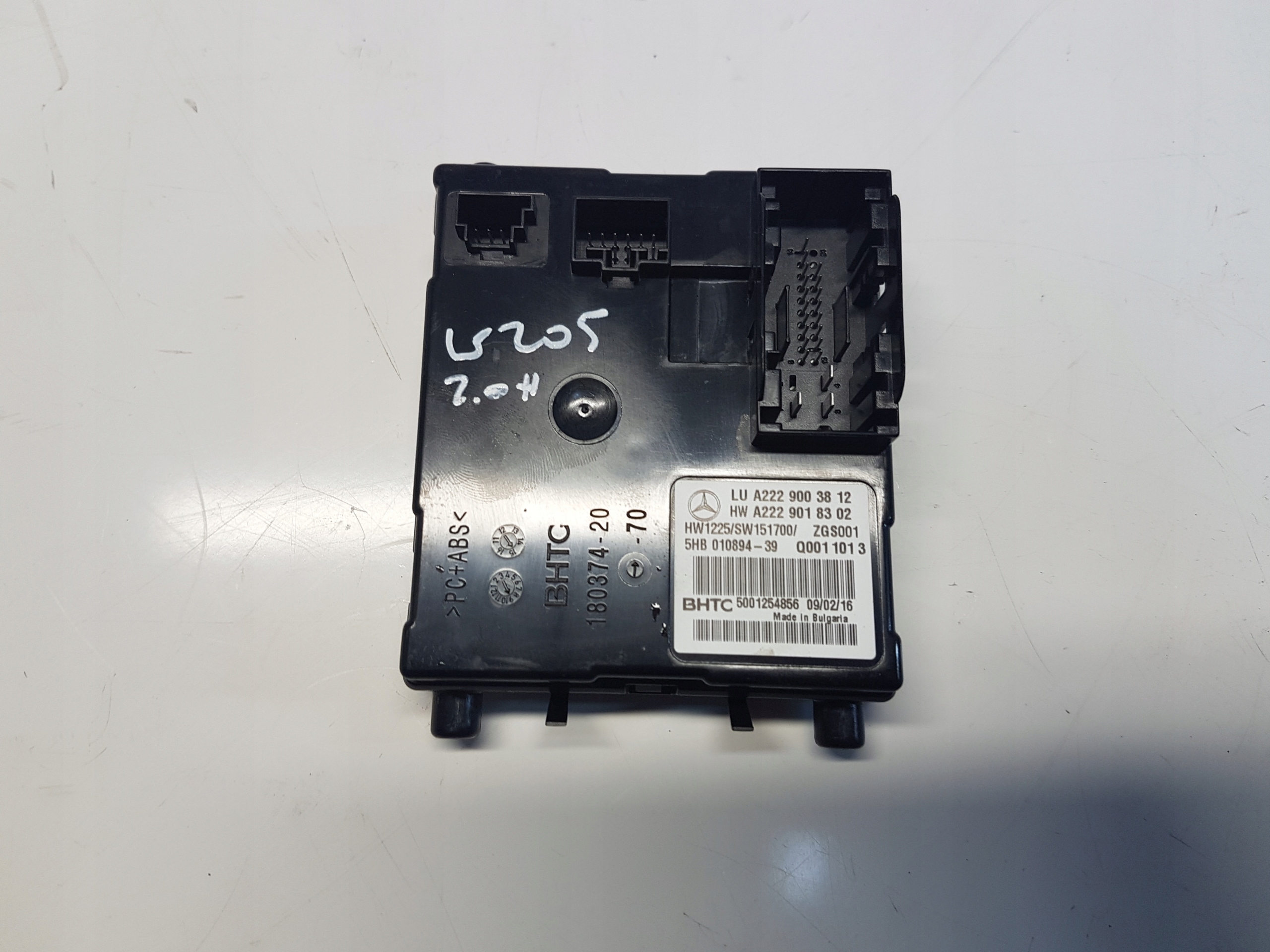 MERCEDES W205 2.0 CGI module control unit bhtc