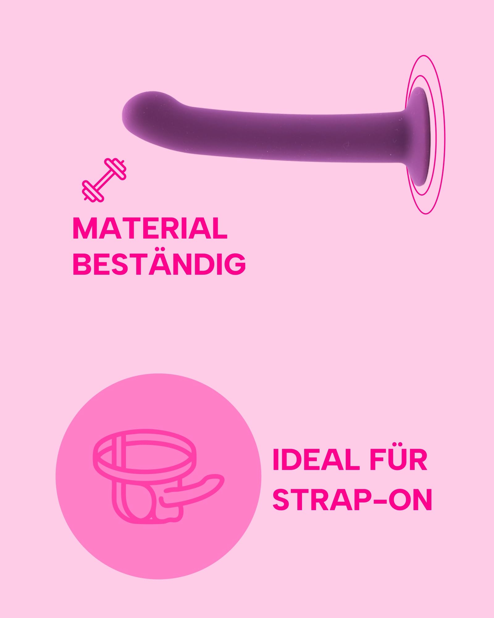 MYSECRETCASE Dildo Analny 15cm Realistyczny Dla Kobiet i Mężczyzn Fioletowy — miniatura 3