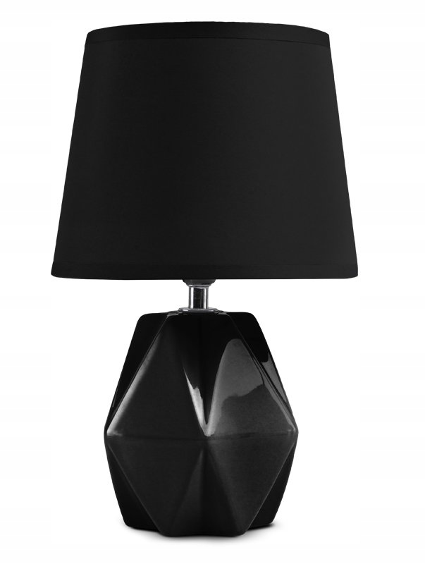 

Lampka Nocna Biurkowa Stołowa Fabo Czarna Diament