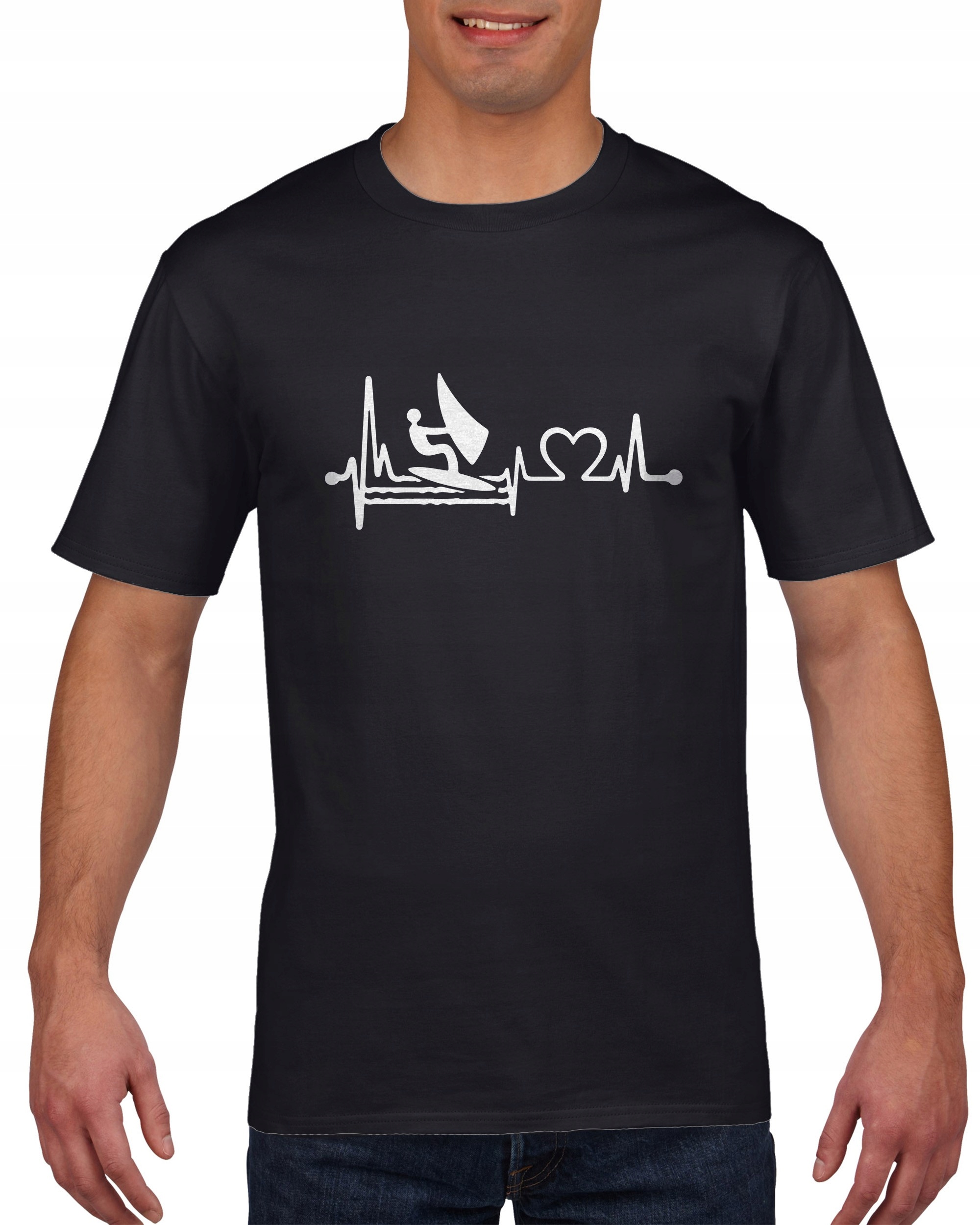 

Koszulka męska Linia życia Ekg windsurfing L