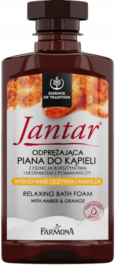 Farmona Jantar Odprężajaca Piana Do Kąpieli 330ml Ekstrakt z pomarańczy-Zdjęcie-0