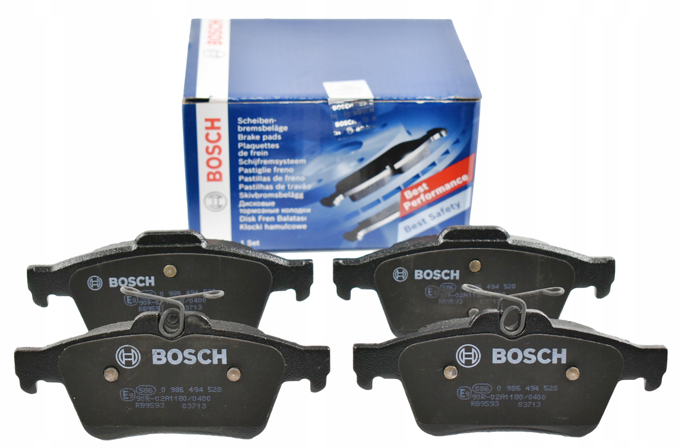 0 986 - BOSCH ЗАДНИЕ ТОРМОЗНЫЕ КОЛОДКИ ДЛЯ FORD FOCUS III MK3