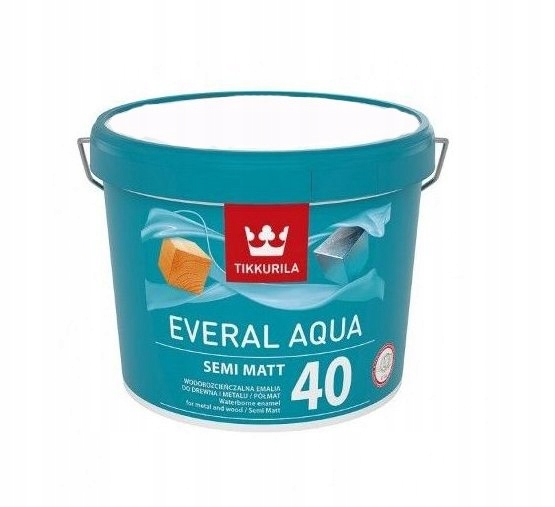 Emalia akrylowa Tikkurila Everal Aqua 40 Semi Mat 2,7 L