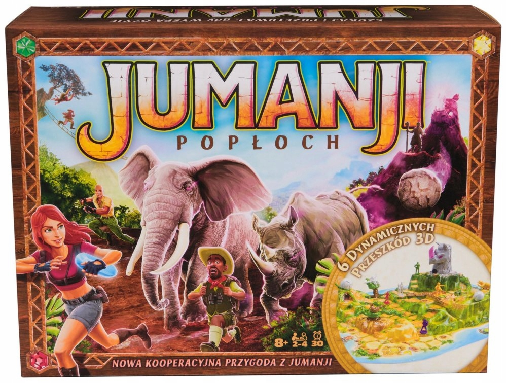 Gra planszowa Jumanji Popłoch Kooperacyjna przygodowa Spin Master