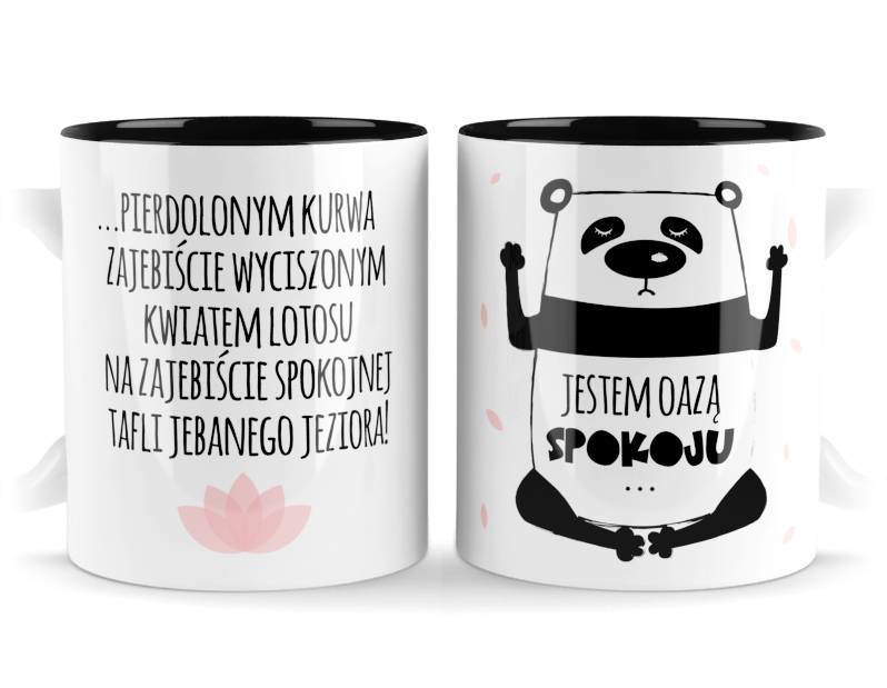 

Kubek Panda Oaza Spokoju Kwiat Lotosu