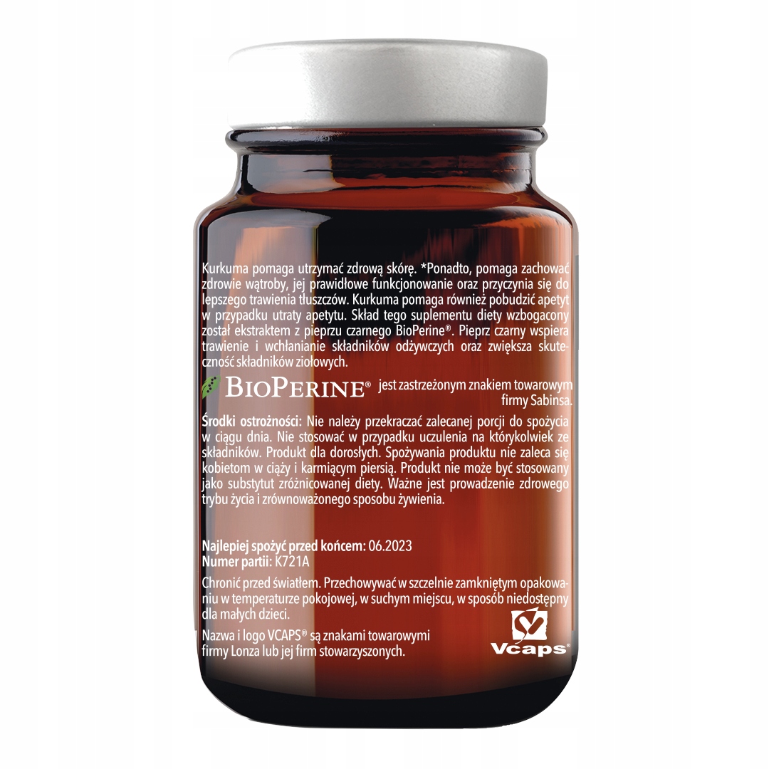 PURELLA SUPLEMENT DIETY SUPERFOODS Kurkuma Piperyna w kapsułkach 60 kaps x6 Marka Purella