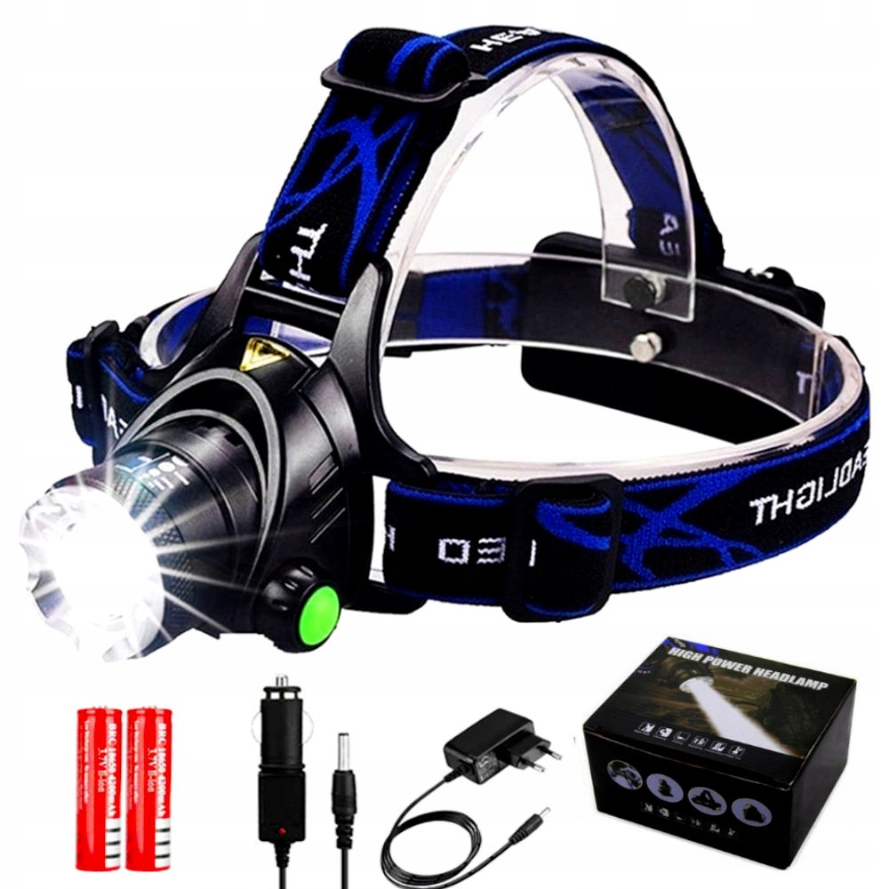 LATARKA CZOŁOWA NA GŁOWĘ CZOŁÓWKA LAMPKA LED ZOOM