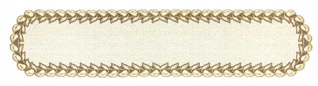 

Bieżnik krem-c.złoto żakardowy na stół 160x35 cm