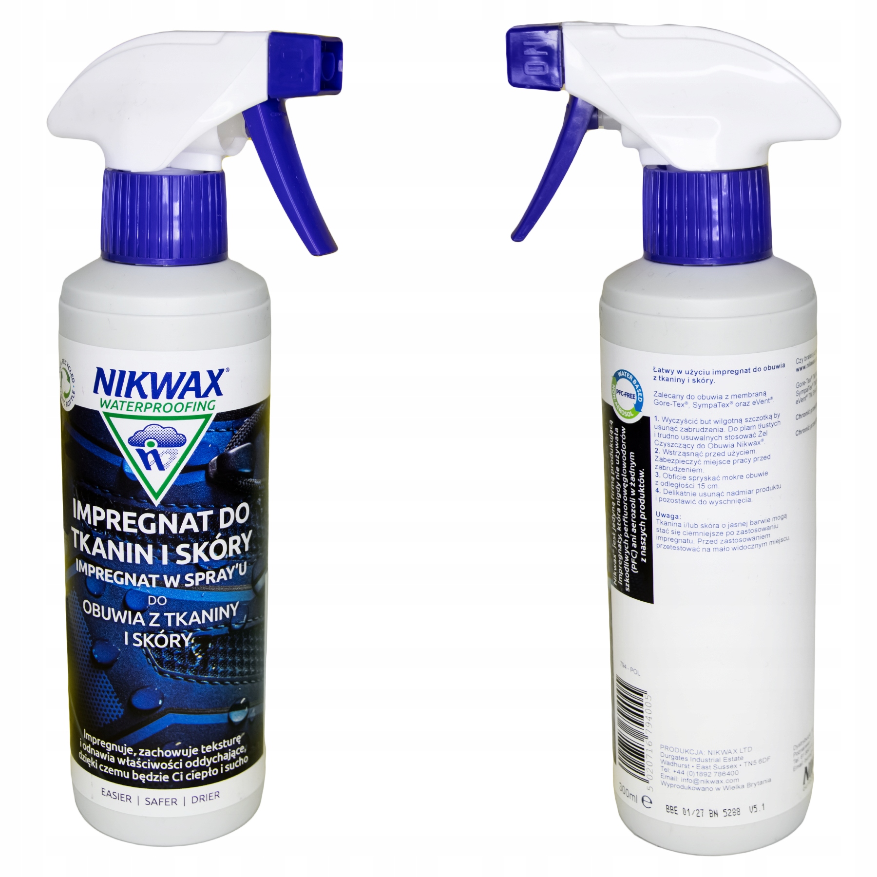 

Impregnat Do Butów Nikwax Tkanina I Skóra 300ml