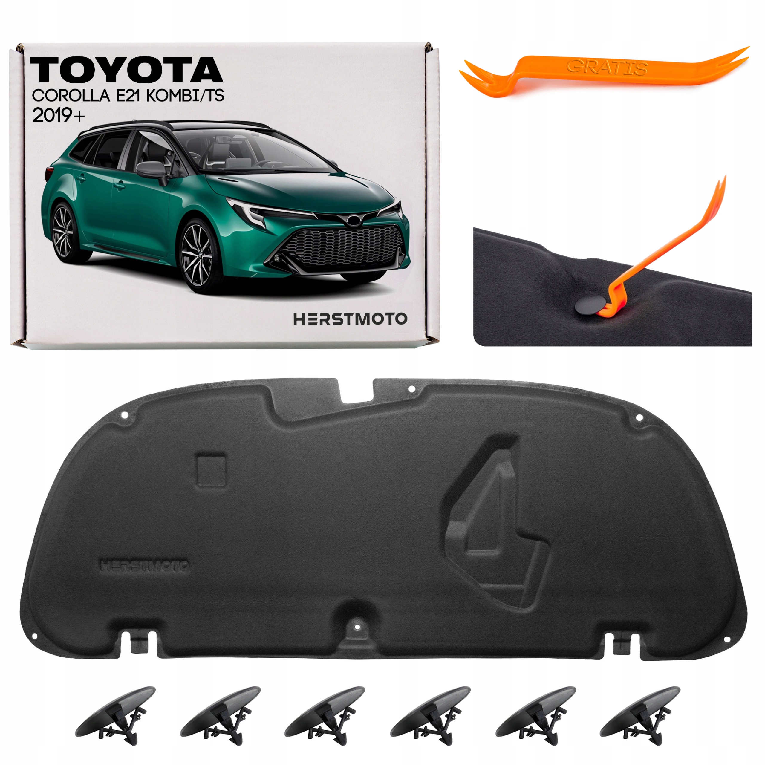 Toyota Corolla XII E21 2019+ Kombi Ts Ztlumení Masky 5334112380 Sponky