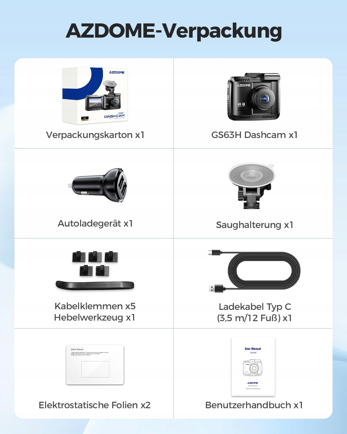 AZDOME Kamera Samochodowa 4K WiFi GPS Nocny Tryb 170° WDR 24/7 Monitoring — miniatura 8