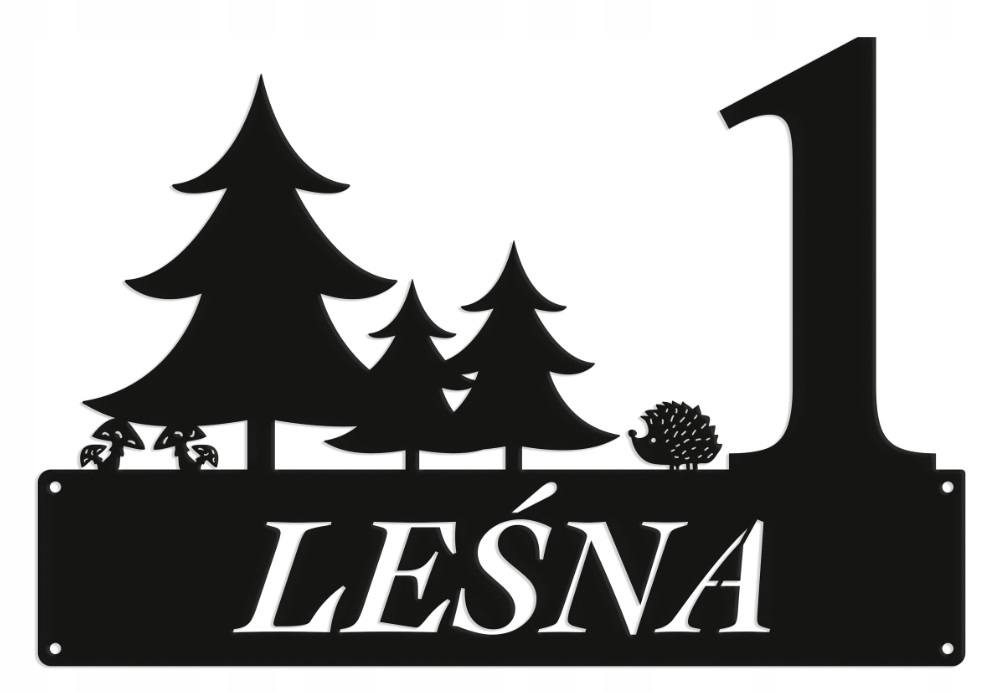 Číslo Na Dom 48 cm Tabuľa Adresa Ocel 2 mm Grafika 30