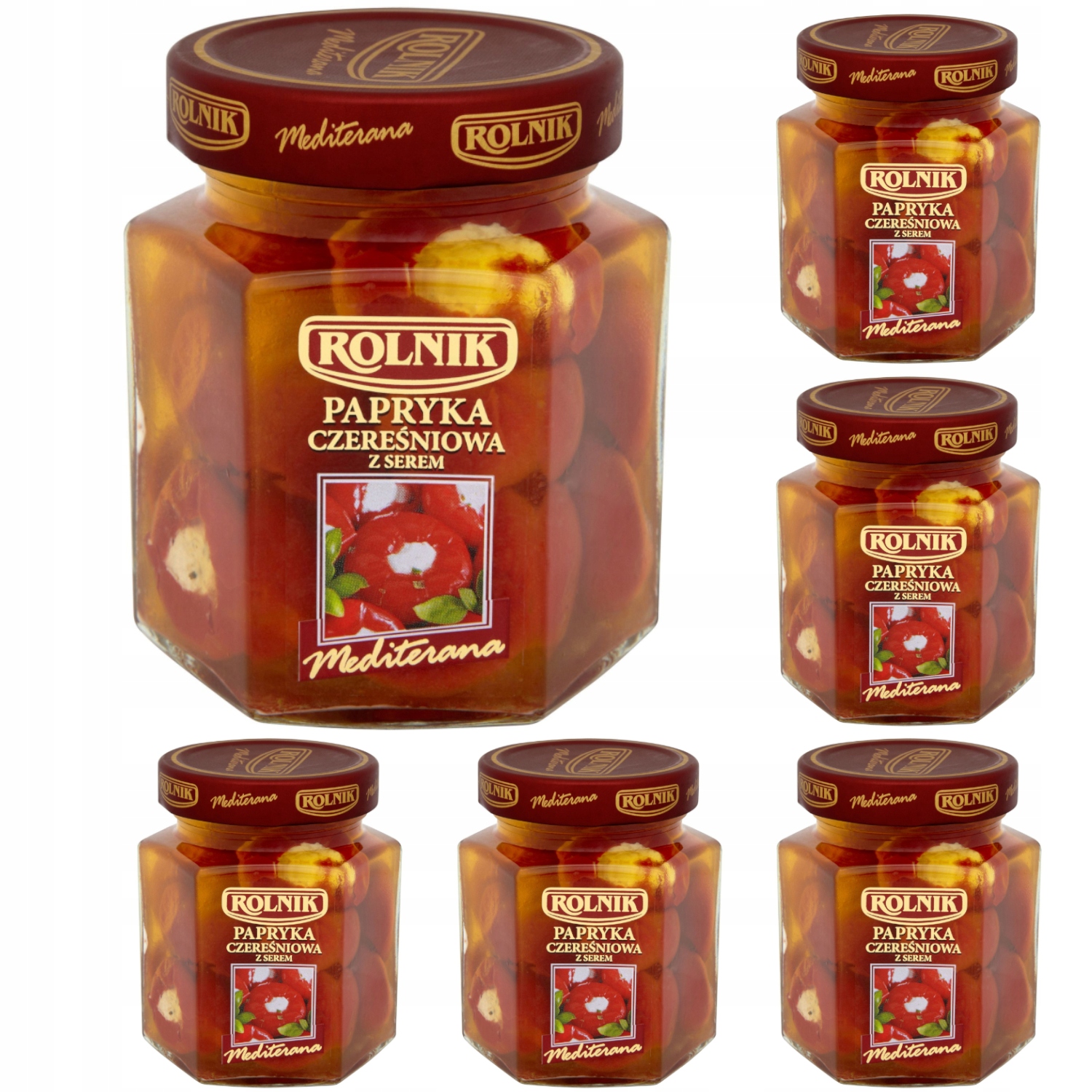 Rolnik Papryka czereśniowa z serem słoik 6x 314 ml