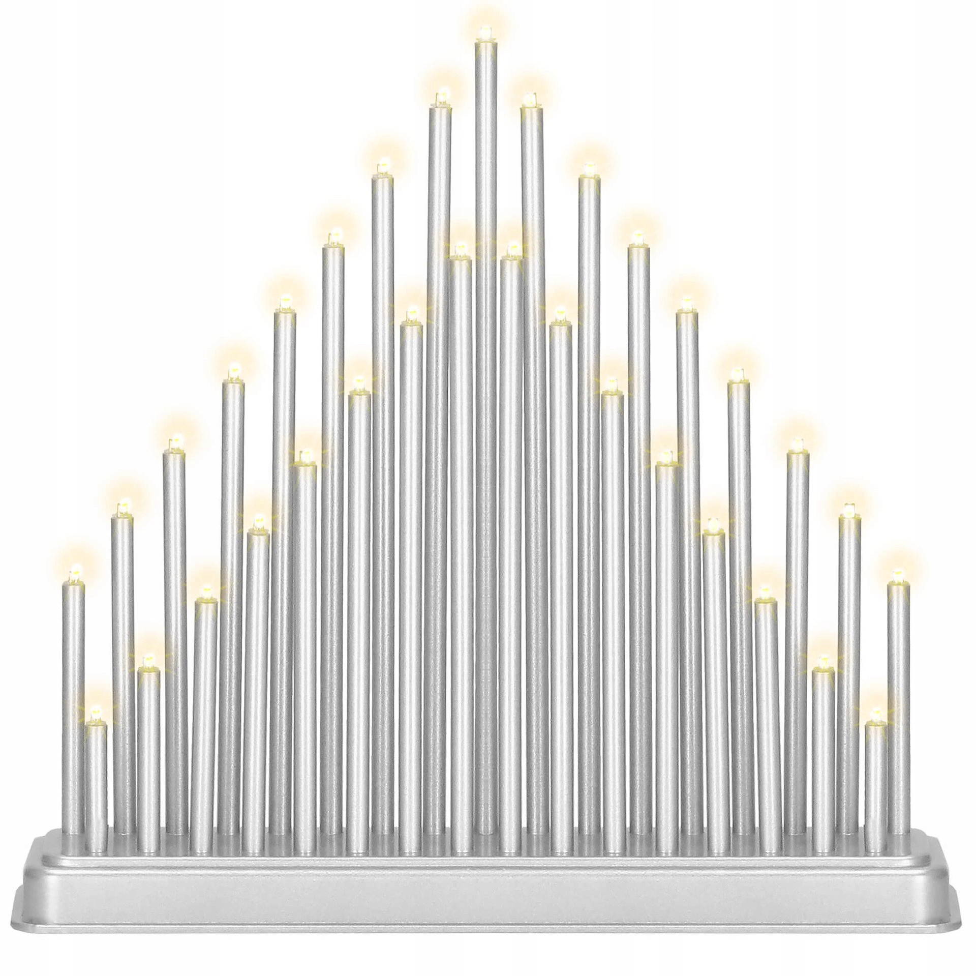 Velký Advetní Svícen Svíčky Světýlka Vánoční Dekorace 33 Led
