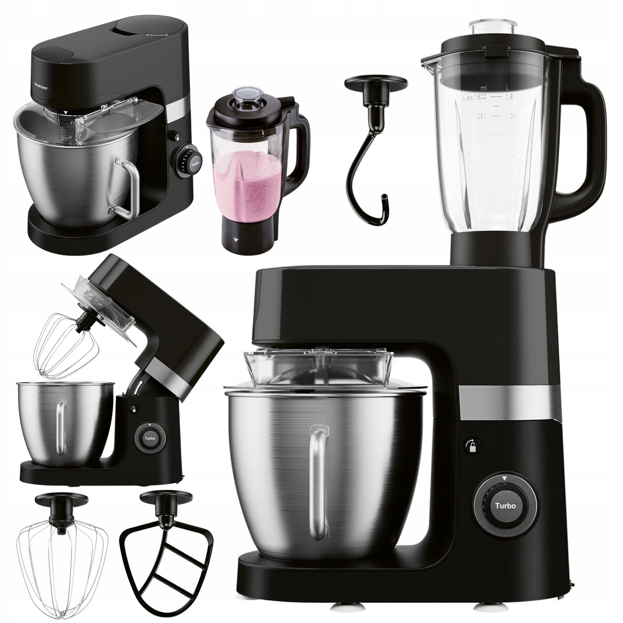 Wielofunkcyjny robot kuchenny Silvercrest Skmp 1300 D3 Planetarny