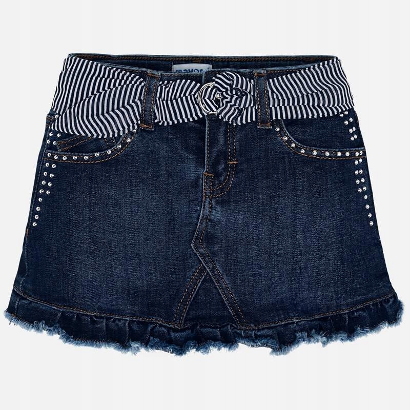 Spódnica jeans z paskiem Mayoral 3903 - 25 r. 116 Odcień granatowy