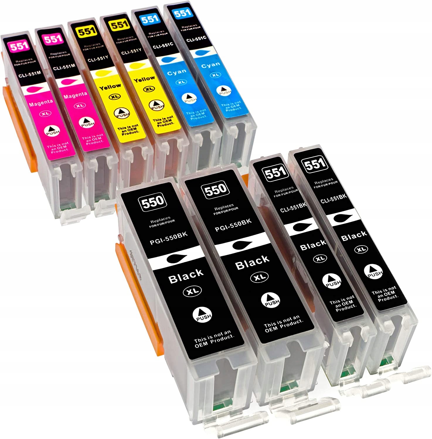 

10xTUSZ Do Canon PGI550 CLI551 IP7250 MG5650 MG555
