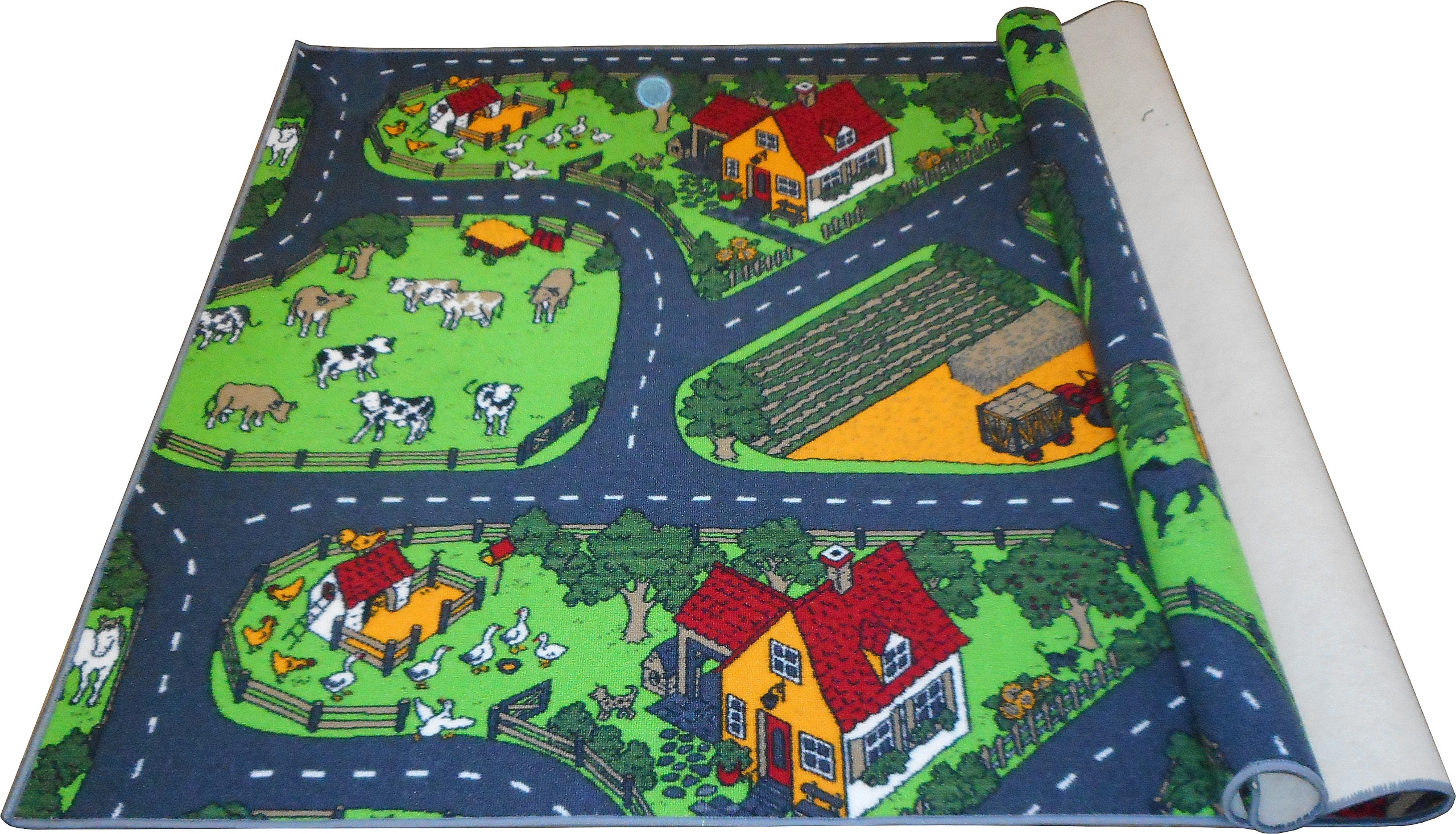 

Dywan Drogi Wieś Ulice Farma Miasto 2x2 200x200