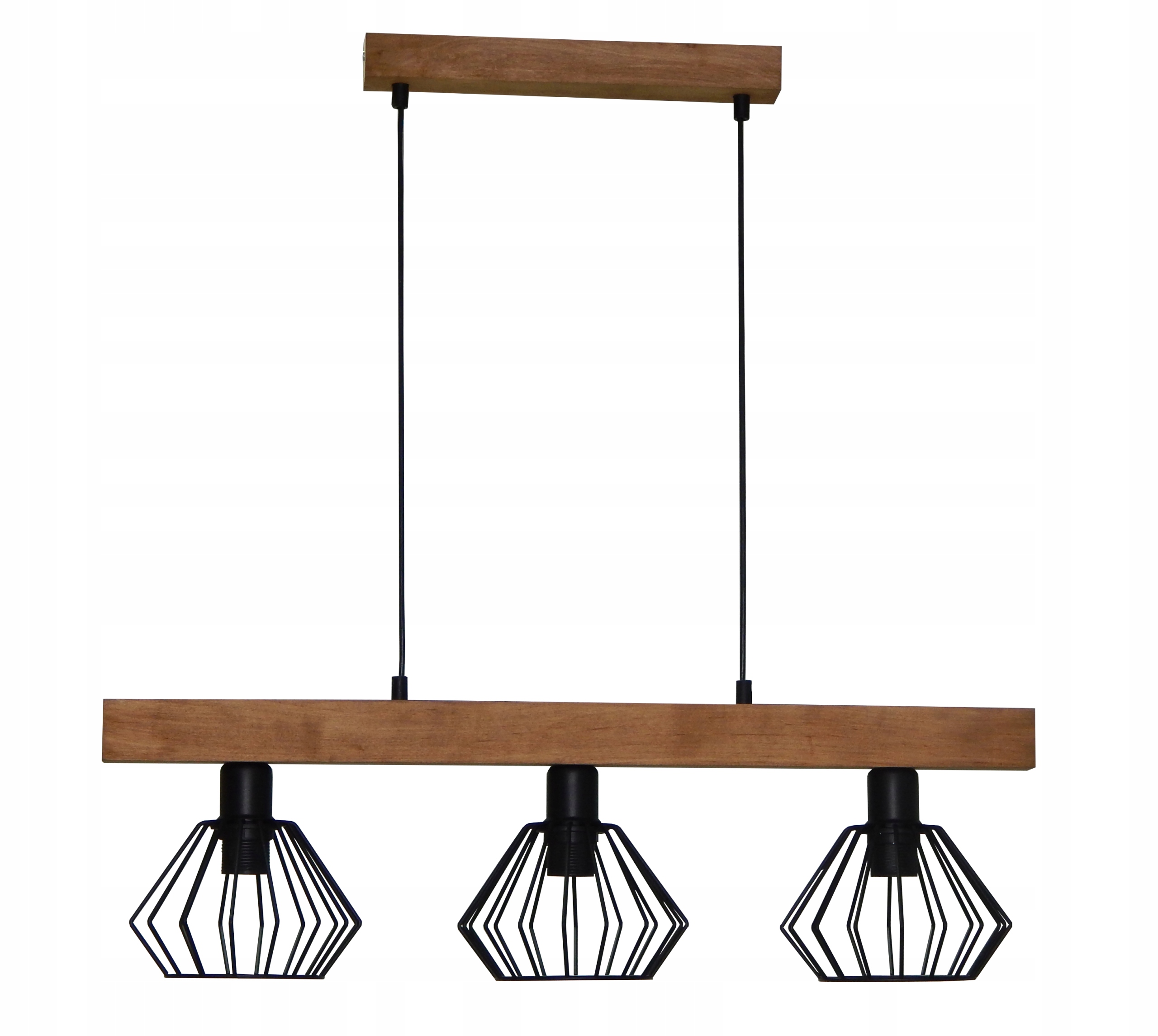 

Lampa Wisząca/sufitowa Led Loft Drewno Druciak 021