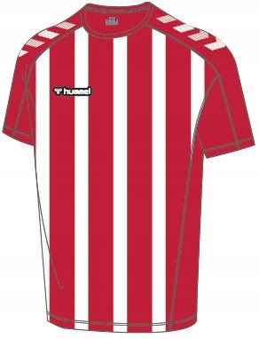 Koszulka Biało-czerwone Paski Hummel 116