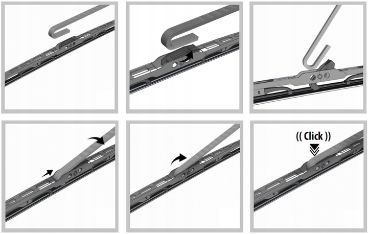 Wycieraczka OXIMO WU400 mm SILICON LINE PŁASKA Producent Oximo