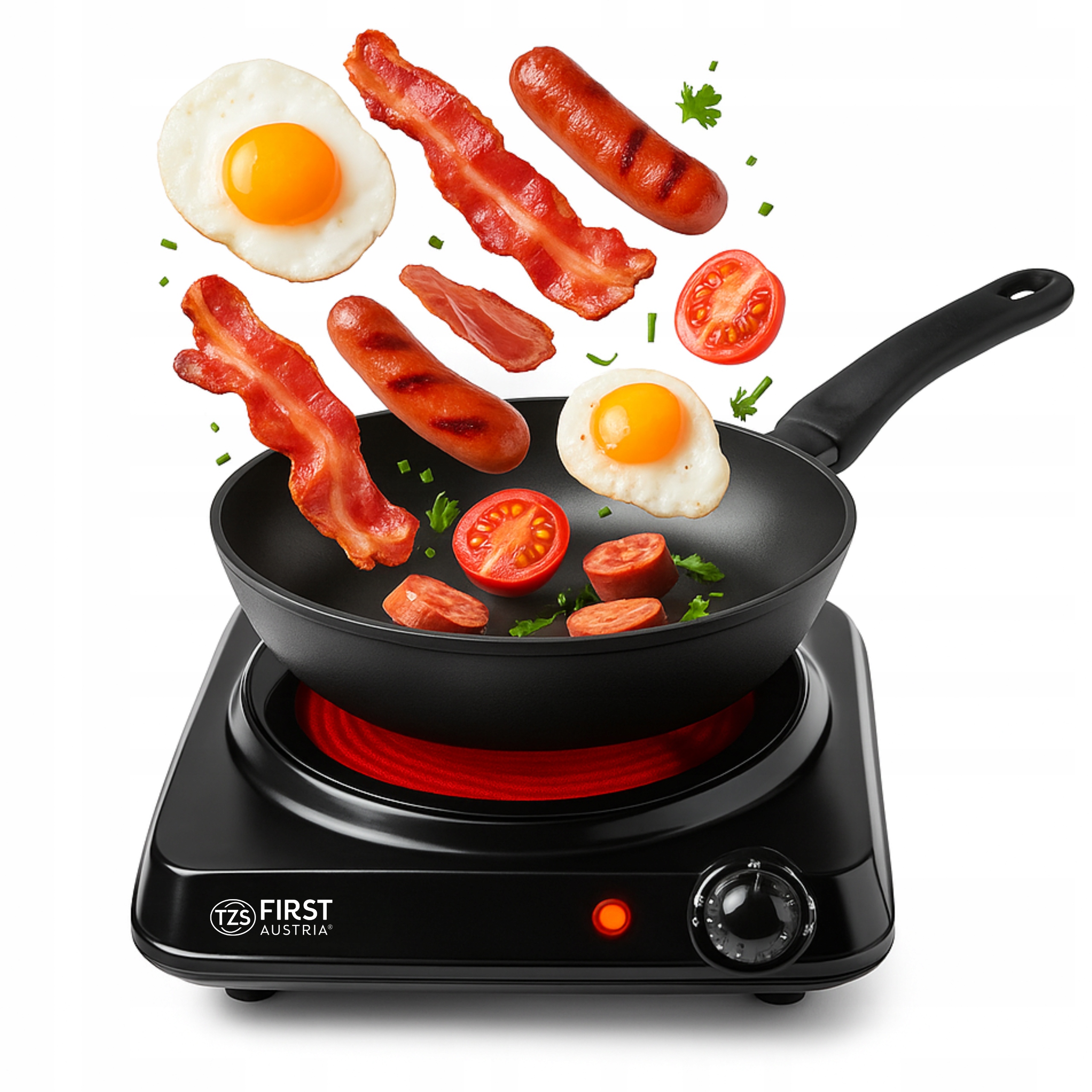 Kuchenka elektryczna turystyczna 1200W kompaktowa jednopalnikowa przenośna