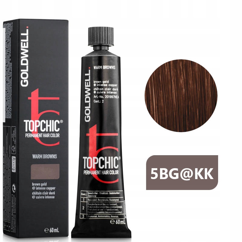 Topchic Farba 5BG@KK Jasny Brąz Miedź