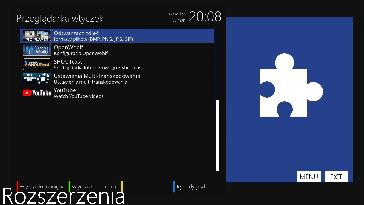 ZGEMMA H8.2H DEKODER SAT DVB-T2 HEVC ENIGMA2 WiFi Rodzaj cyfrowy