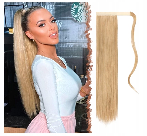 Feshfen Příčesek pro culíky, vlasy rovné blond 60 cm