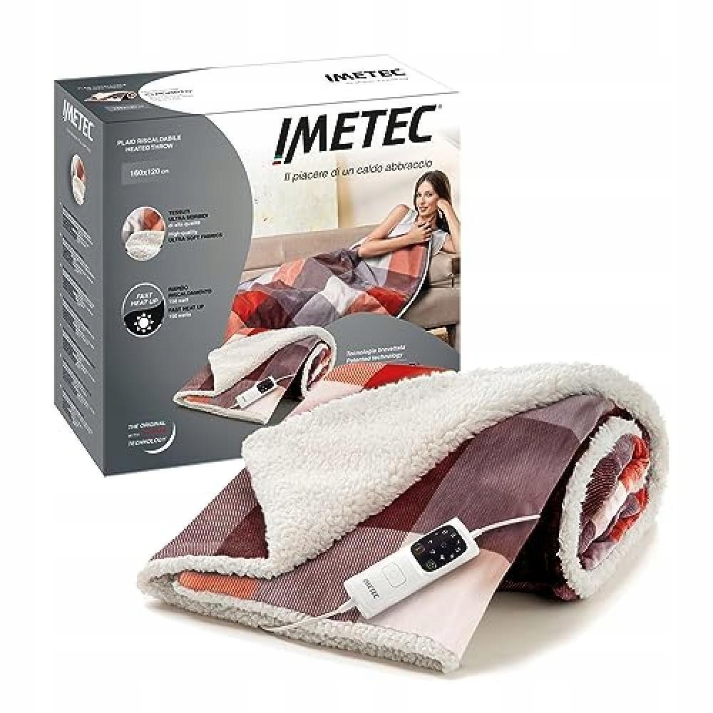 Deka Imetec velúr 120 cm x 160 cm biela